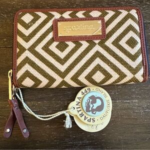 Spartina 449 Yemasee Trail Zip Phone Wallet with Tags